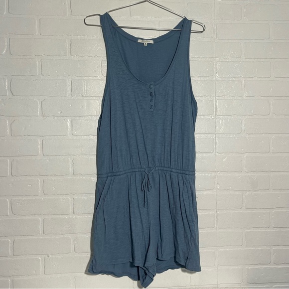 Z Supply Dresses & Skirts - Z Supply Womens Romper Sleeveless Romper with Pockets Casual Blue Medium